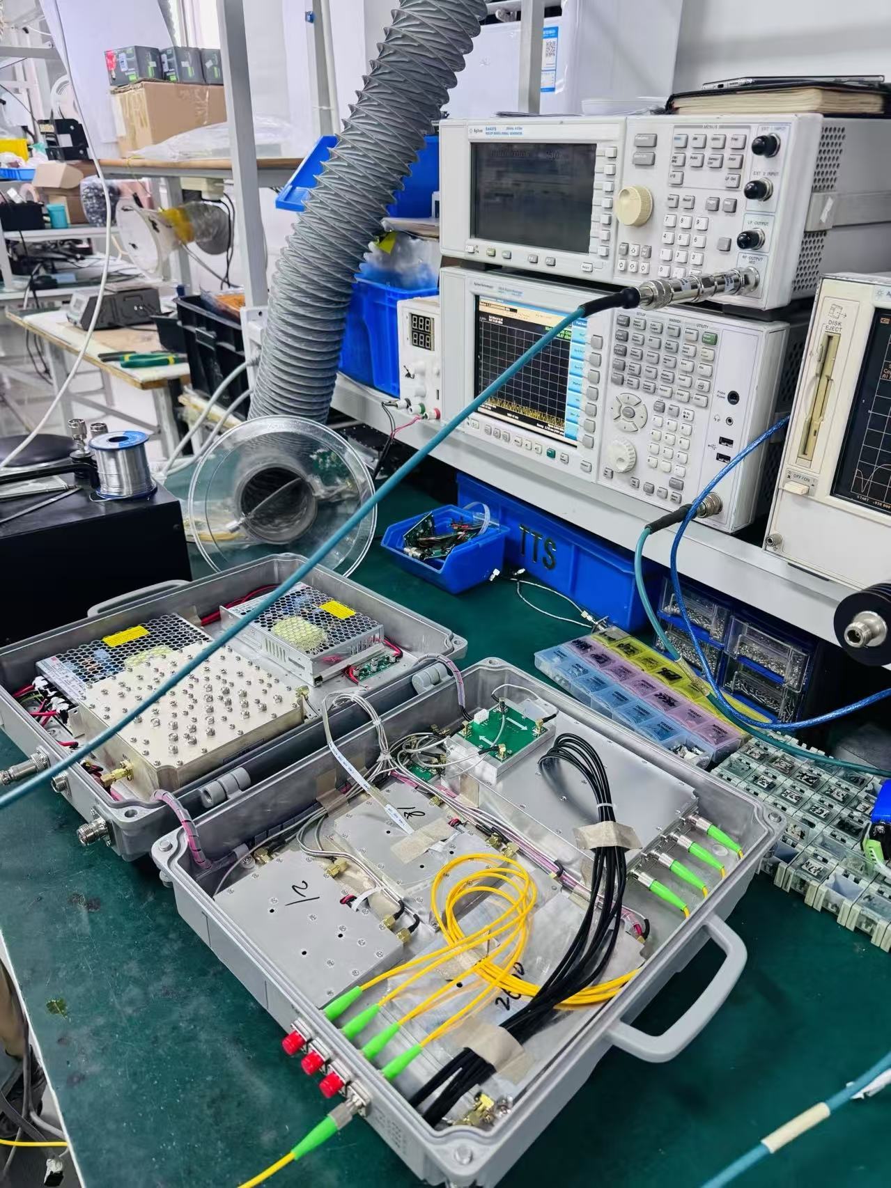 RF testing equipment at Fred Antenna