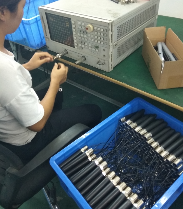 Automated quality control equipment in the factory