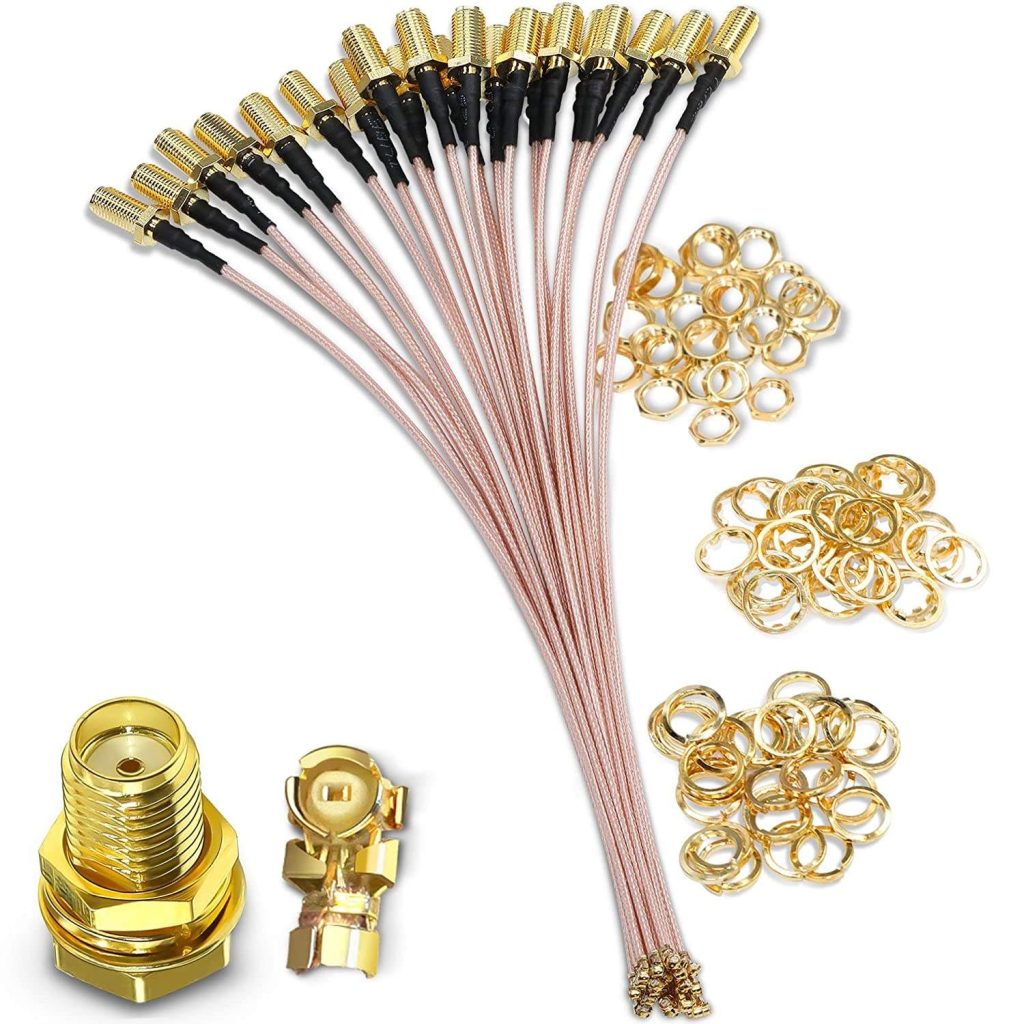 SMA RF cable assemblies and connectors